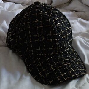 Gold and Black Baseball  Hat  NWT with Intricate Design